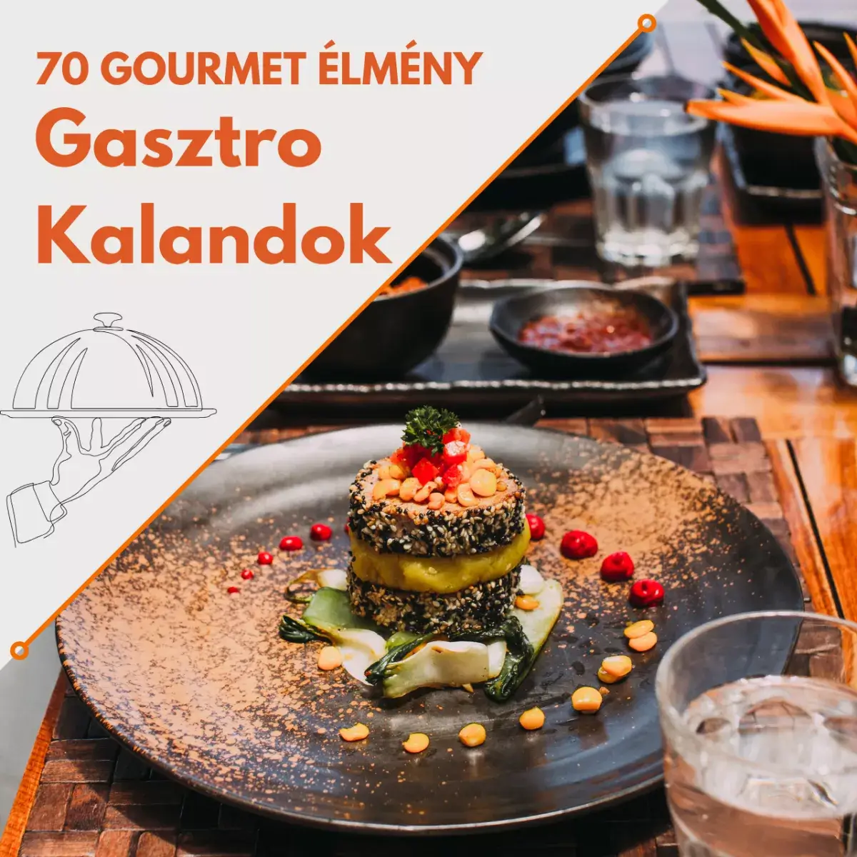 Kulináris utazós élménycsomag - 70 gourmet választás