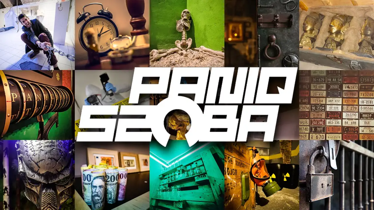 Pániq szobás szabadulószoba 12 választható pályával