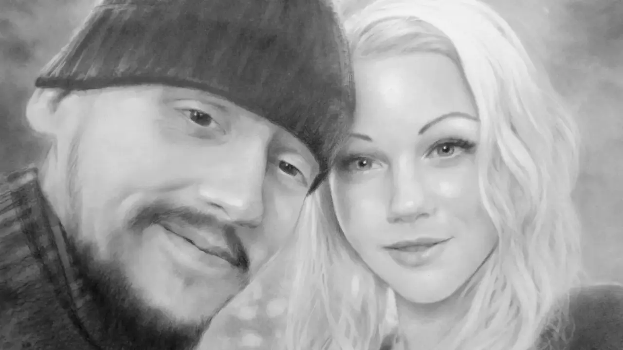 "Szűcs" részletes portré rajz ajándékba