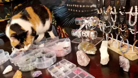 Cicák közt Anyával – Ásványkarkötő-készítő Workshop Budapesten 4