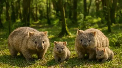 A Wombat család/Wofa szabadtéri játék Normafán
