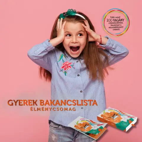 Örökmozgó élményutalvány gyerekeknek/ 100 menő program