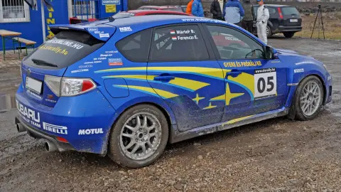 Subaru STI-vel 1 km-es rallycross pályán Siófok mellett 4