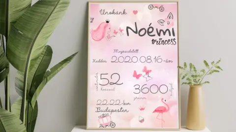 Babaposzter kislánynak születési ajándékba 1