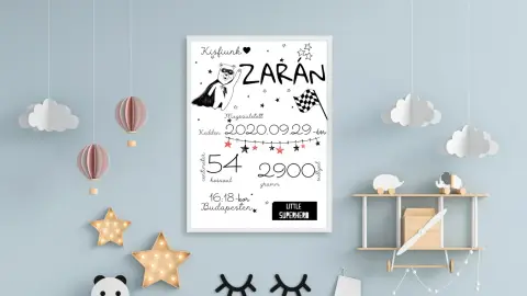 Babaposzter kisfiúnak születési ajándékba 1