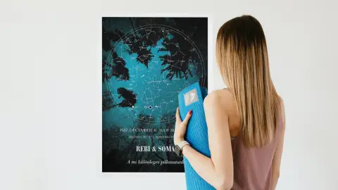 Csillagtérkép ajándékba kedvesednek a nagy pillanatról 2