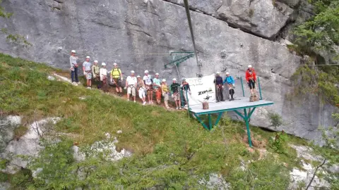 Bátorságpróba Zipline-ozás Szlovéniában 2