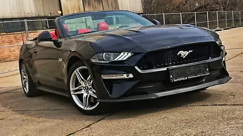 Ford Mustang 5.0 GT V8 Fekete CONVERTIBLE autópályás élményvezetés 3