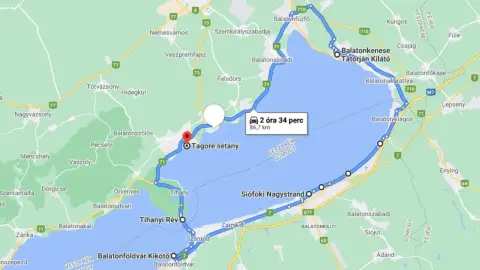 Keleti Balaton kör Vespával végig robogva 2