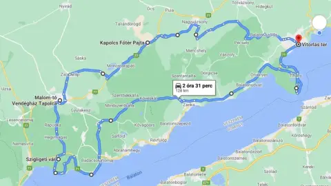 Balatonfüredről túra Badacsonyba vagány Vespával 4