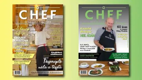 Az ünnepelt a Chef magazin címlapján 2