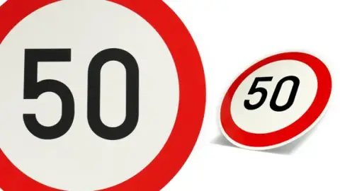 Eredeti közlekedési tábla 4