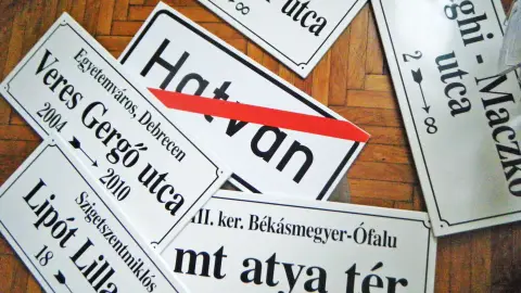 Születésnapi utcanév tábla 2 munkanap alatt